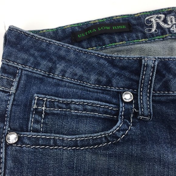 Ultra Low Rise ROCK 47 Wrangler Jeans Boot Cut 29 waist 31 length - Picture 2 of 6